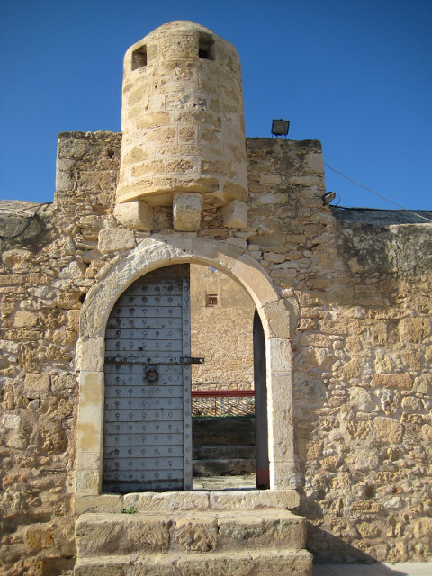 Fortress Gate Stone arch topped by archer's turret