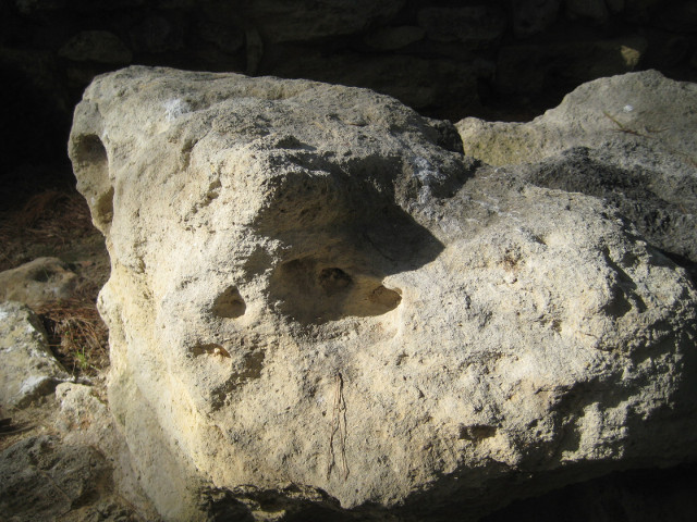 Weathered Rock free-standing weathered limestone rock