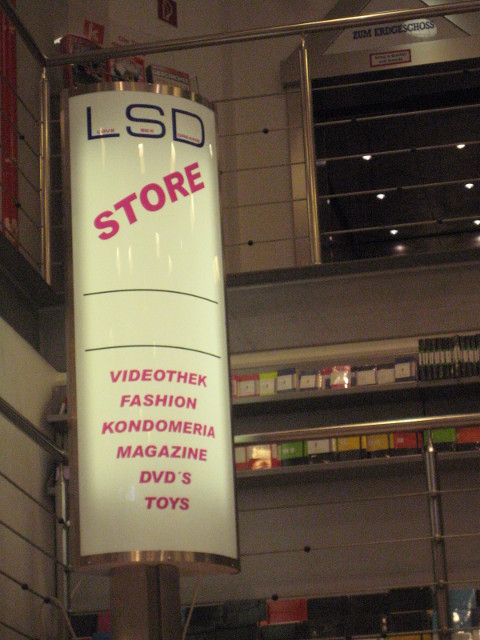 LSD Store Shop Sign, "LSD Store"