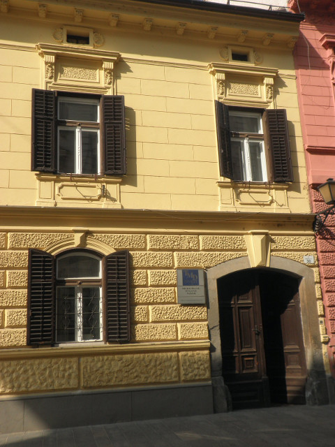 Habsburg style Street of two-storey Habsburg-style building
