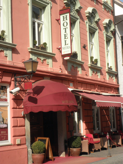 Hotel Mitra pink pastel hotel