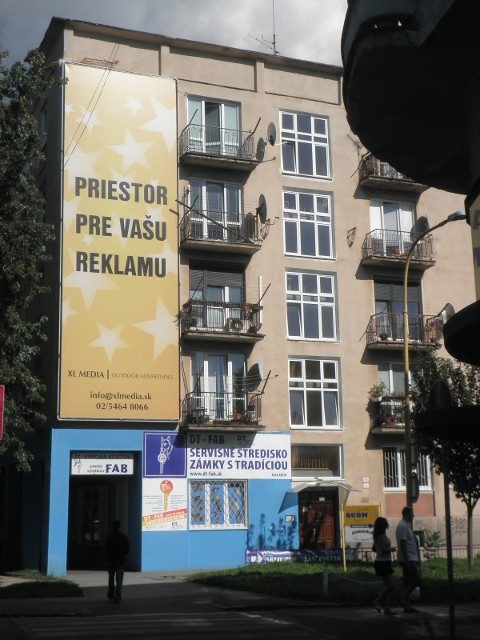 Space for Your Ad building with that painted on side