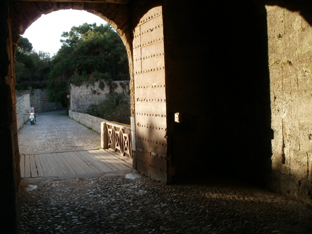 Amboise Gate Archway with bridge over moat